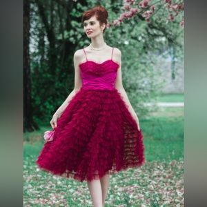 Unique Vintage Raspberry Cupcake Dress